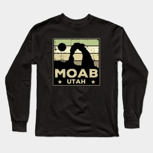 Moab Utah Retro Long Sleeve T-Shirt